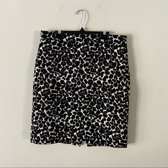 J.Crew Jacquard Leopard Skirt size 6 - Picture 1 of 5